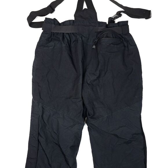 Cabelas Gore-Tex Black Snow Bibs Overalls Mens Large Tall Black Nylon Outdoors - Picture 7 of 8